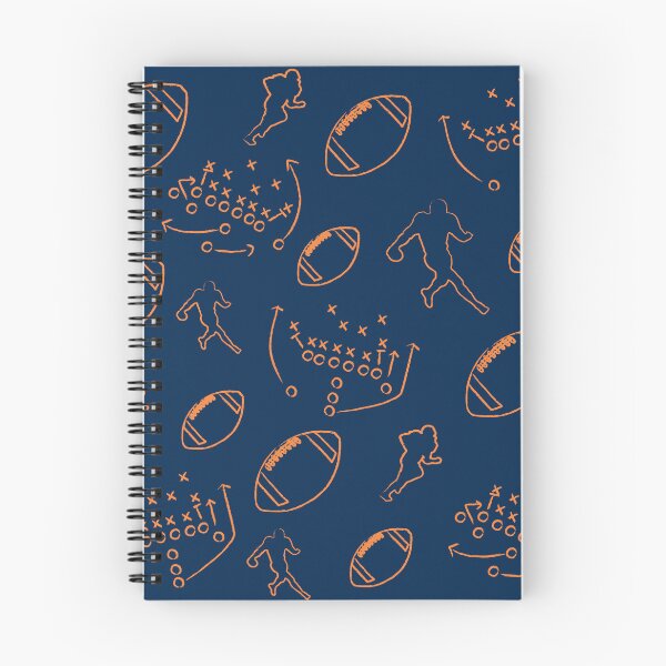 Item preview, Football Pattern - Orange and Blue Footballs and Football Play Design designed and sold by gjsart.