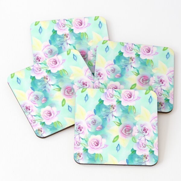 Item preview, Pastel floral abstract pattern designed and sold by Mirarima.