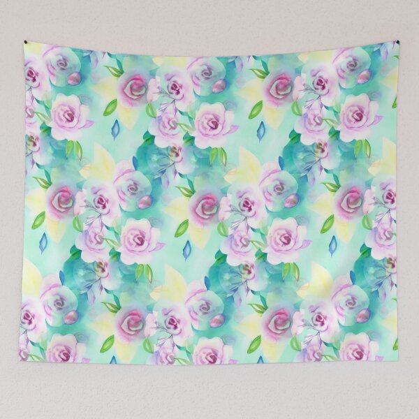 Item preview, Pastel floral abstract pattern designed and sold by Mirarima.