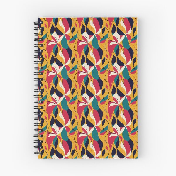 Aperçu de l'œuvre Motif feuillu abstrait moderne du milieu du siècle créée et vendue par DesArtStudio.