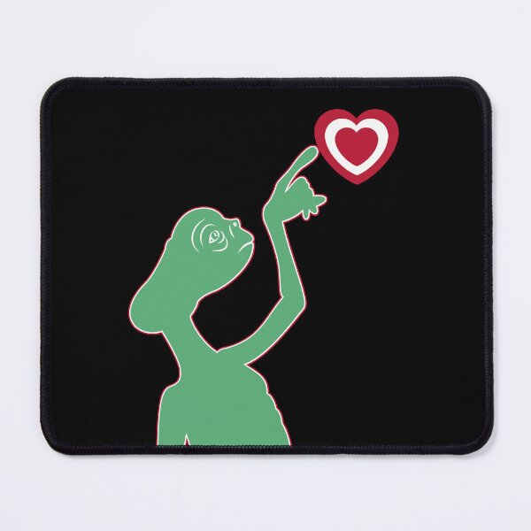 Item preview, Green aesthetic alien touching human heart designed and sold by RecStore.