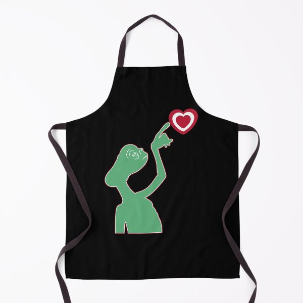 Item preview, Green aesthetic alien touching human heart designed and sold by RecStore.