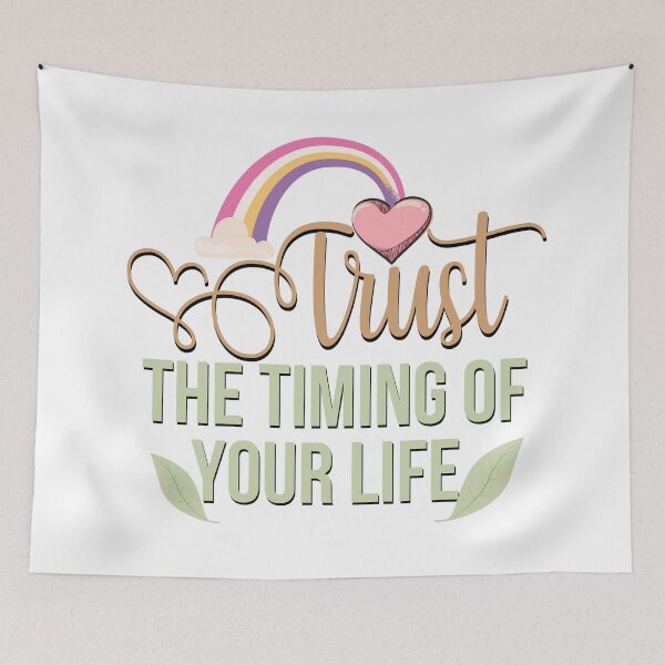 Item preview, Trust the timing of your life inspirational quote designed and sold by Emotionville.