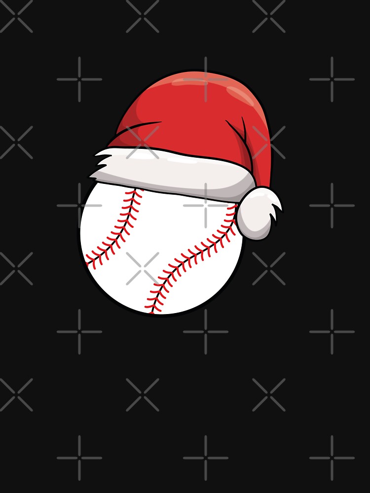 Discover Baseball Chirstmas Cute Baseball Xmas Santa Hat For Lovers Baseball Classic T-Shirt