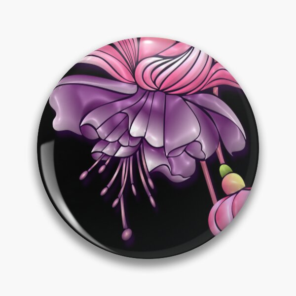 Item preview, Abstract Pink Purple Flower Graphic designed and sold by Paula Helit.
