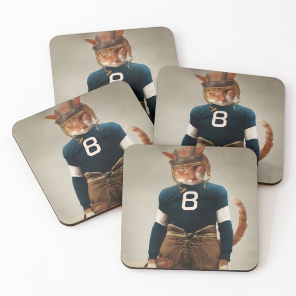 Item preview, Quarterback Beans - Football Cat designed and sold by thelonelypixel.