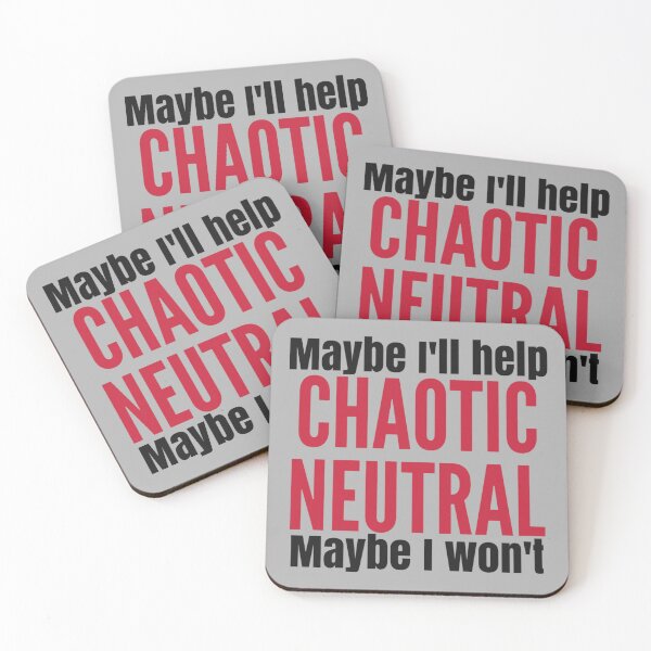 Item preview, Chaotic Neutral | Maybe I'll Help, Maybe I Won't designed and sold by Emerald Makes.