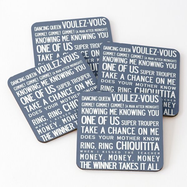 Abba Band Coasters for Sale Redbubble