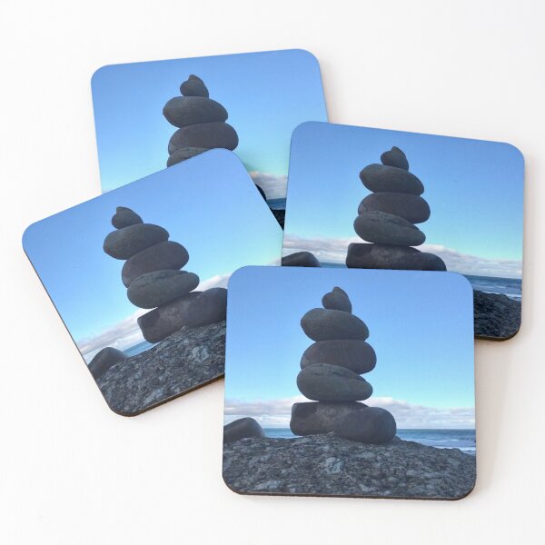 Item preview, Balanced stones on the beach designed and sold by roxiem06.