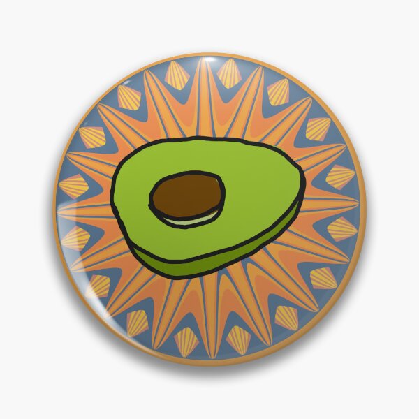 Artikelvorschau, Avocado-Glück | Mandala-Kunst entworfen und verkauft von WildFuzz.