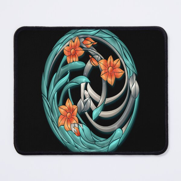 Item preview, Abstract Floral Orange Circle Flower Graphic designed and sold by Paula Helit.