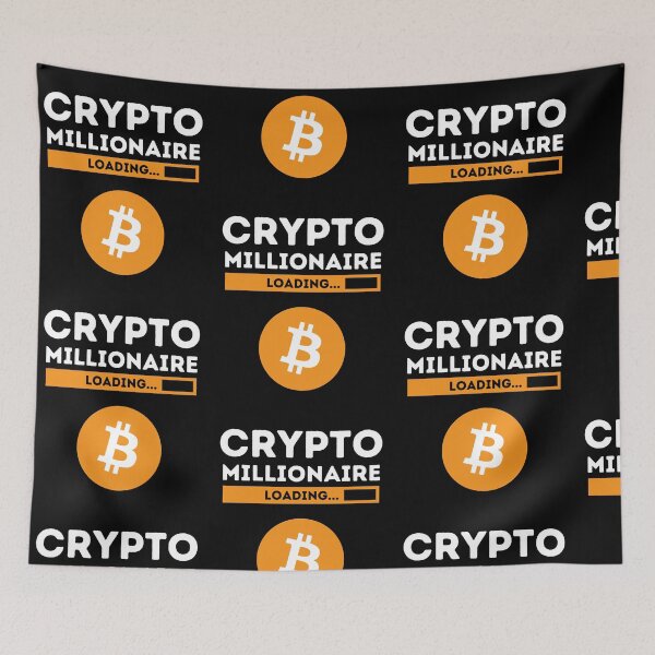 Item preview, Crypto Millionaire Loading Funny Bitcoin Crypto Investing designed and sold by Trankix.