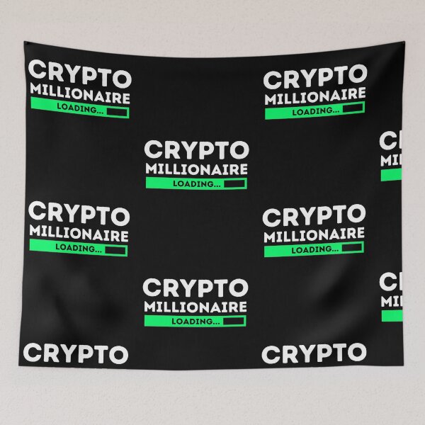 Item preview, Crypto Millionaire Loading Funny Bitcoin Crypto Investing designed and sold by Trankix.