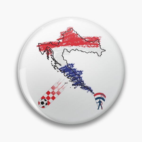 Item preview, Croatia Map Flag designed and sold by Tienda-Vane.