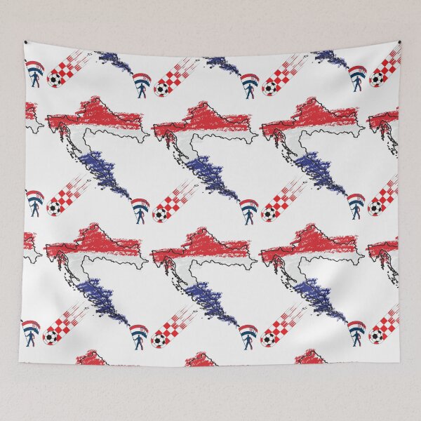 Item preview, Croatia Map Flag designed and sold by Tienda-Vane.