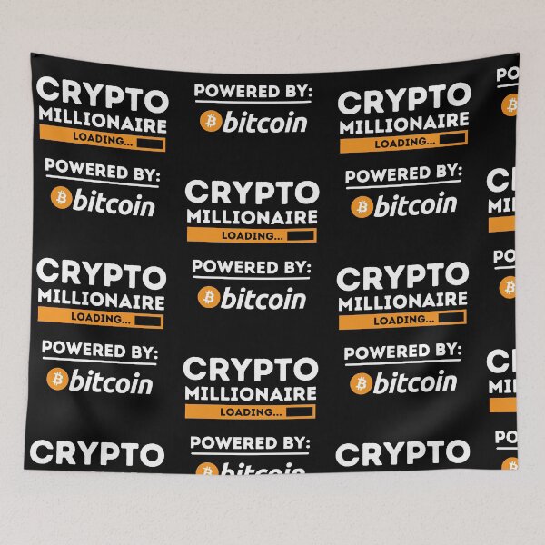 Item preview, Crypto Millionaire Loading Funny Bitcoin Crypto Investing designed and sold by Trankix.