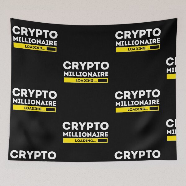 Item preview, Crypto Millionaire Loading Cryptocurrency Investor Quote designed and sold by Trankix.