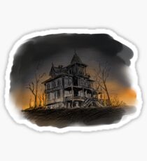 Halloween mansion Sticker