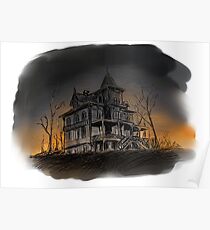 Halloween mansion Poster