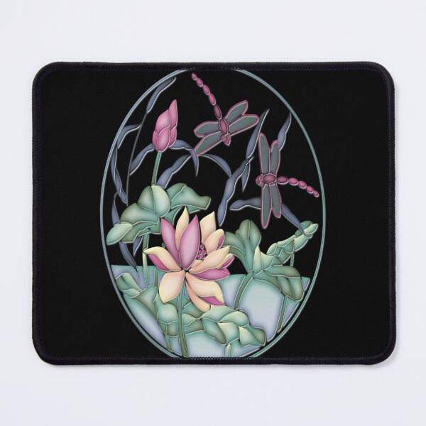 Item preview, Dragonfly Flower Motif Graphic designed and sold by Paula Helit.