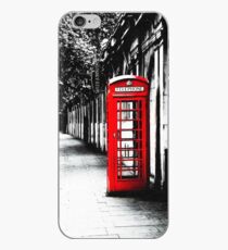 London Calling - London Red Telephone Booth - Classic British Phone Box iPhone Case