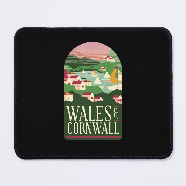 Item preview, WALES & CORNWALL T-SHIRT UK gift present Skyline Shirt Design designed and sold by Timcito.