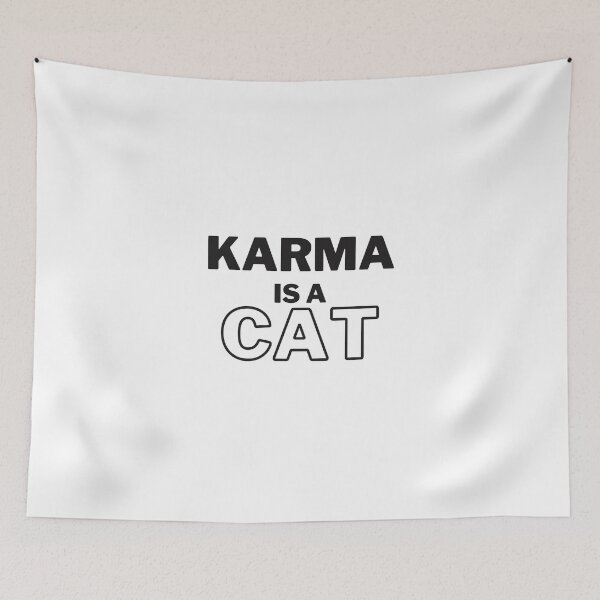 Artikelvorschau, Karma ist eine Katze – Karma-Lyrik | Mitternacht Taylor Swift entworfen und verkauft von OverNinthCloud.