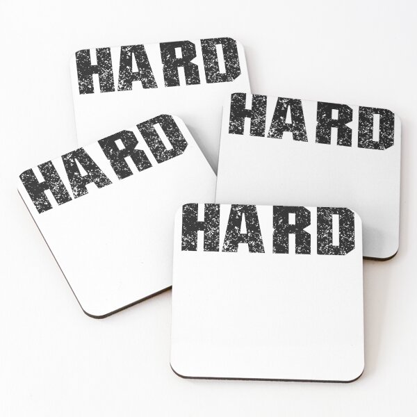Item preview, Hard word in black distressed design designed and sold by WhateverStudio.