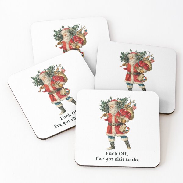 Item preview, Fuck Off, I got Shit to Do, Funny, Rude, Santa Claus, Christmas, Willow Days designed and sold by avit1.
