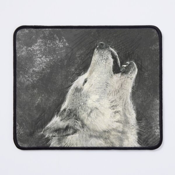Item preview, Howling Wolf Art Design Draw Street Art Graphic Retro Vintage designed and sold by BK-Fishing.