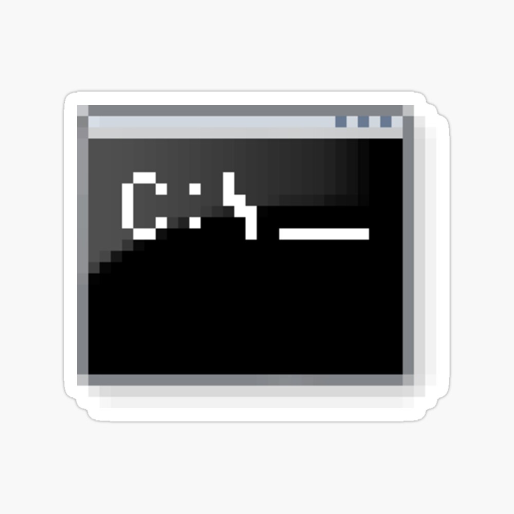 cmd.exe Icon Sticker for Sale by villicush