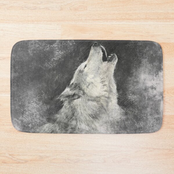 Item preview, Howling Wolf Art Design Draw Street Art Graphic Retro Vintage designed and sold by BK-Fishing.
