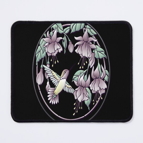 Item preview, Hummingbird with Flowers Vector Graphic designed and sold by Paula Helit.