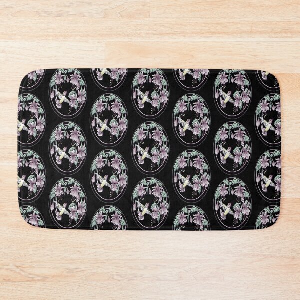 Item preview, Hummingbird with Flowers Vector Graphic designed and sold by Paula Helit.