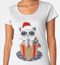 Christmas - Kitten Women's Premium T-Shirt