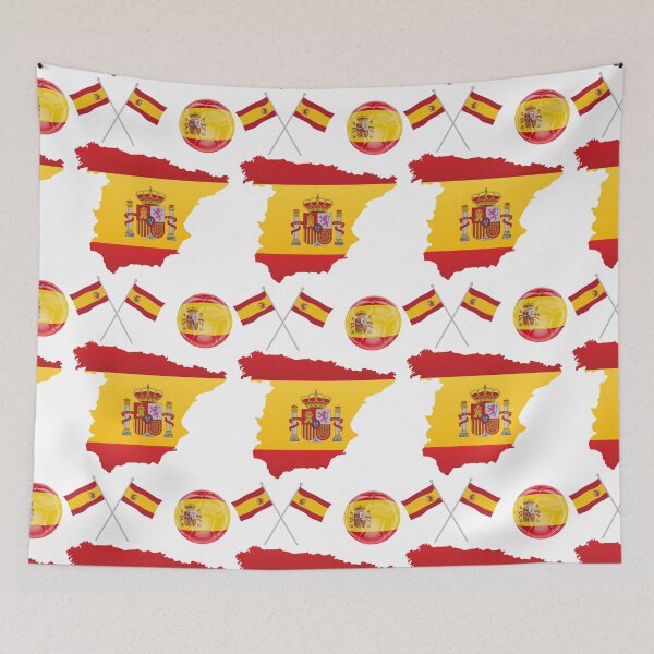 Item preview, Spain Map Flag designed and sold by Tienda-Vane.