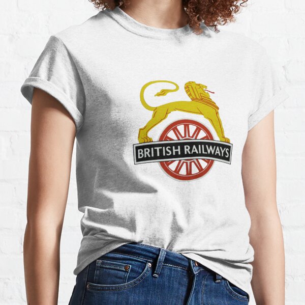 British Railway Lion on Bicycle Emblem Classic T-Shirt