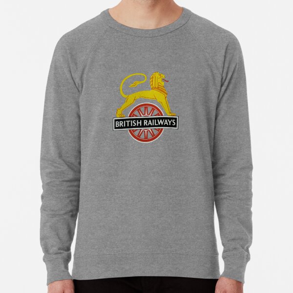 British Railway Lion on Bicycle Emblem Lightweight Sweatshirt