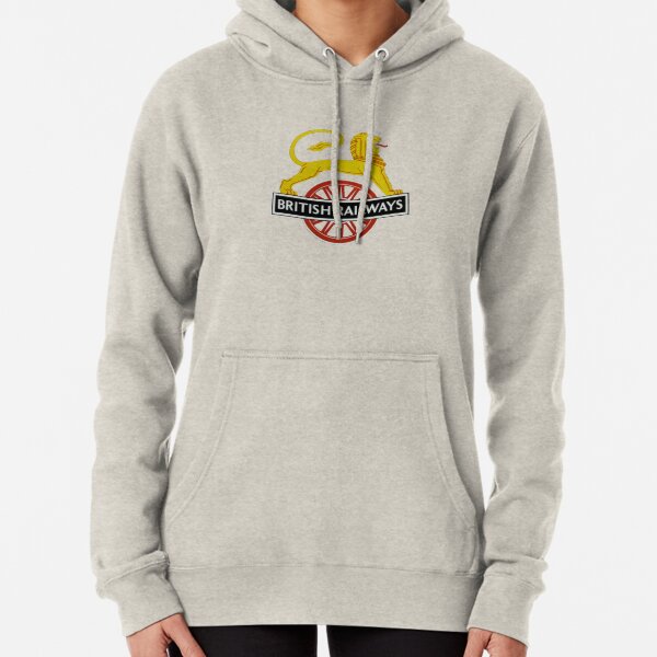British Railway Lion on Bicycle Emblem Pullover Hoodie