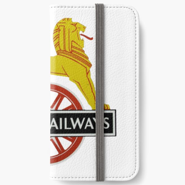 British Railway Lion on Bicycle Emblem iPhone Wallet
