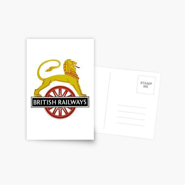 British Railway Lion on Bicycle Emblem Postcard