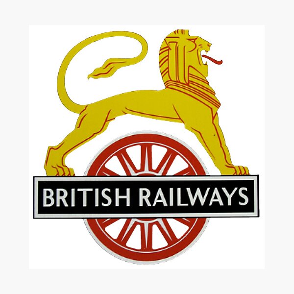 British Railway Lion on Bicycle Emblem Photographic Print