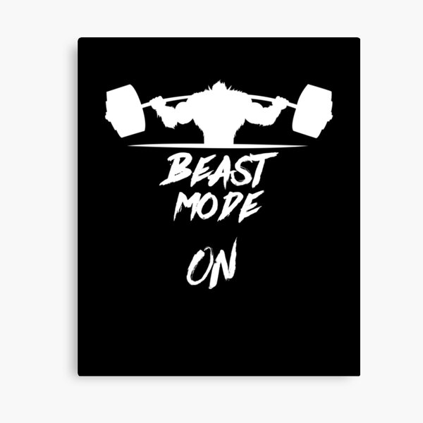 Beast Mode On Heavy Weights Canvas Print