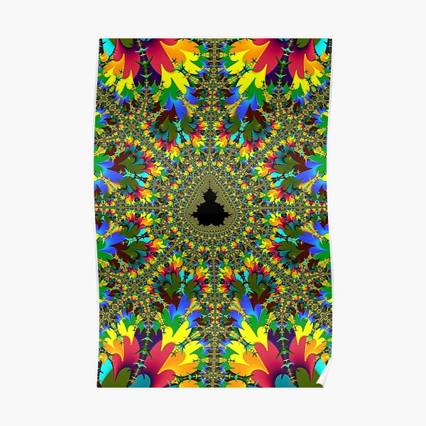 Psychedelic Mandelbrot Poster