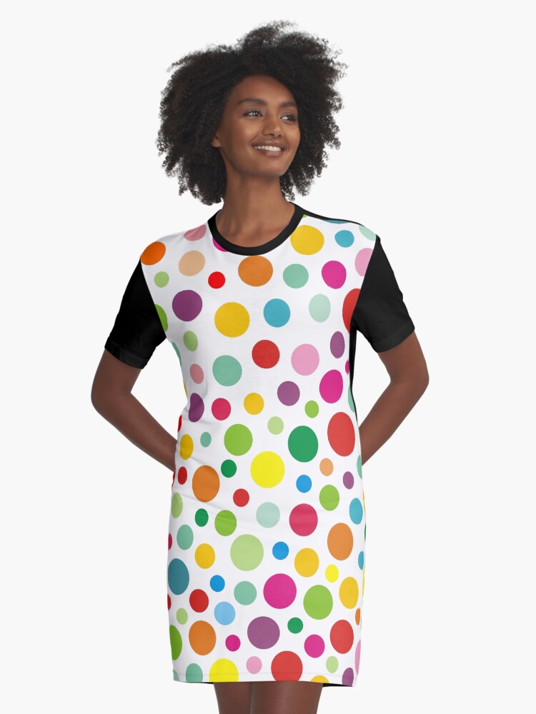 colorful polka dot shirt