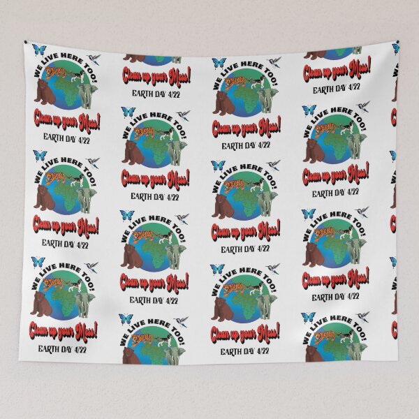 Item preview, Animals live here too! Pick up your mess!  Earth Day April 22 designed and sold by TJHstudio.