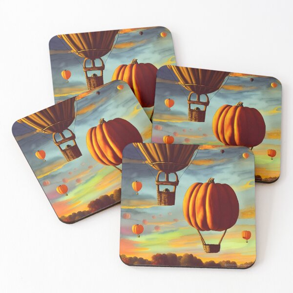 Item preview, Pumpkin Hot Air Balloon designed and sold by DreamyEscapism.