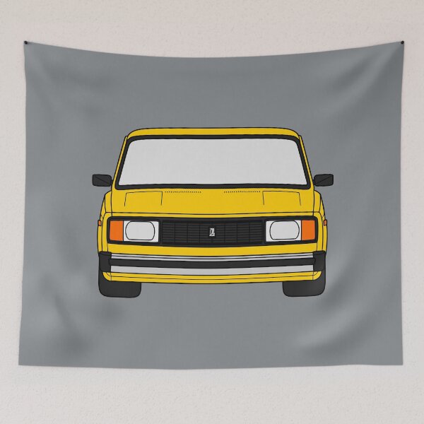 Item preview, Lada VAZ 2104 2105 2107 Nova Riva yellow color designed and sold by EdimDesign.