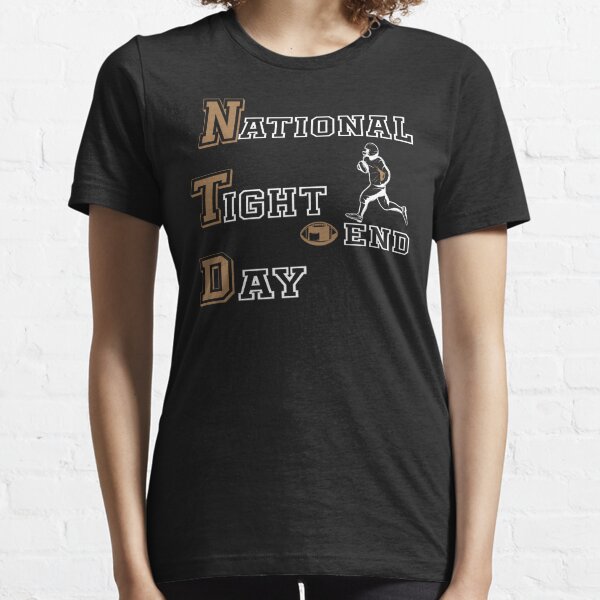 George Kittle: National Tight End Day, 2XL / Adult T-Shirt - Pro Football - Black - Sports Fan Gear | BreakingT