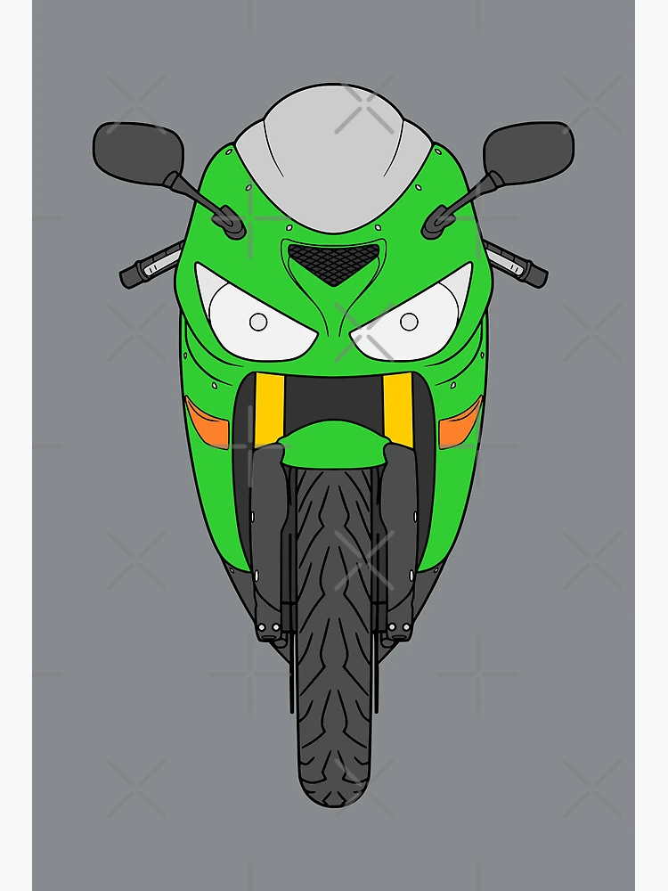 Kawasaki ZX6-RR Ninja 2003-2004 kawasaki green color | Art Board Print